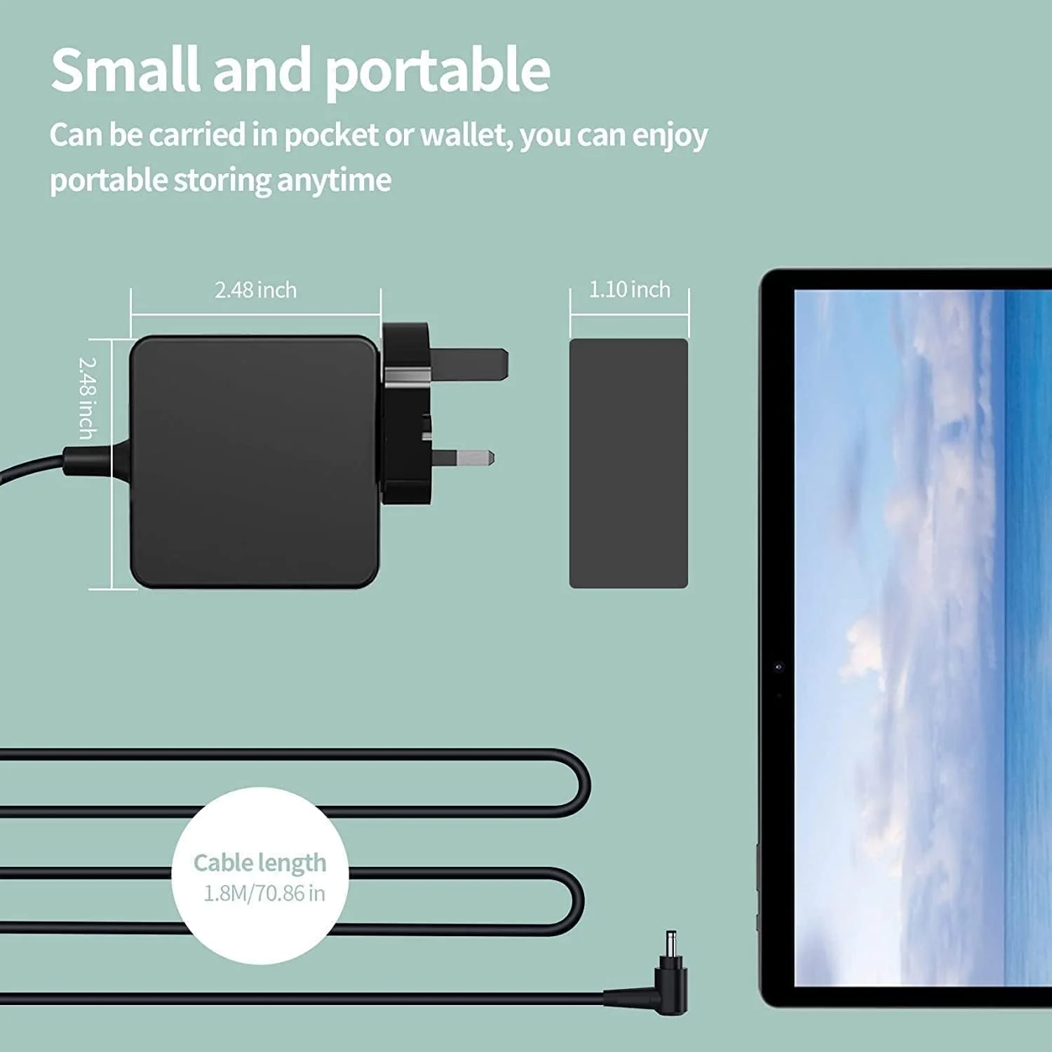 آداپتور برق 19 ولت 2.37 آمپر 45 وات برای لپ تاپ ایسوس مدل های X540 X540S X540SA X540L X540LA X540M X540N X540NA x541S X541U C202SA C300M (اندازه کانکتور: 4.0mm*1.35mm) آداپتور برق 19 ولت 2.37 آمپر 45 وات برای لپ تاپ ایسوس مدل های X540 X540S X540SA X540L X540LA X540M X540N X540NA x541S X541U C202SA C300M (اندازه کانکتور: 4.0mm*1.35mm)