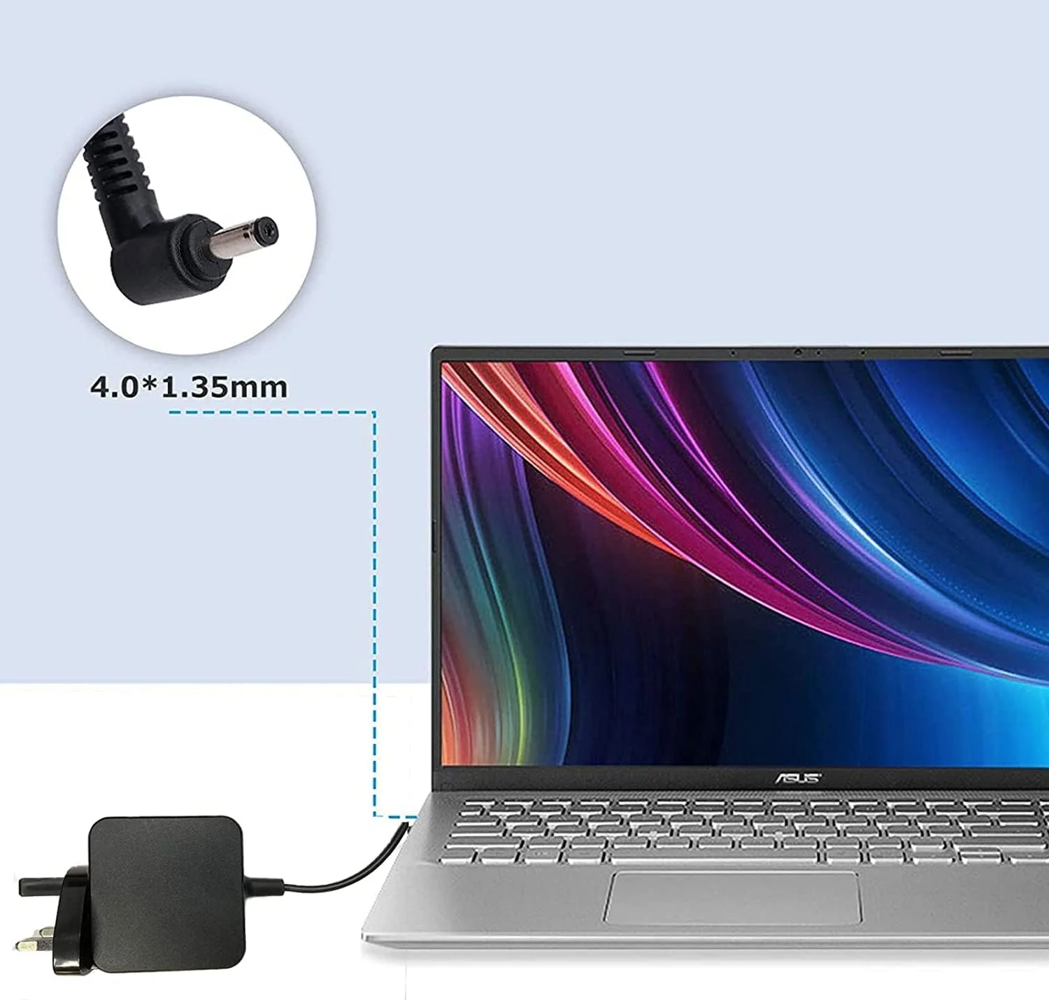 آداپتور برق 33 وات 19 ولت 1.75 آمپر سازگار با لپ تاپ های ASUS مدل های S200 S200E X202E X202 X201E X201 W202NA W202 X515MA X515M Q200 Q200E و روتر ASUS AC1900 RT-AC68U با کانکتور: 4.0 * 1.35mm آداپتور برق 33 وات 19 ولت 1.75 آمپر سازگار با لپ تاپ های ASUS مدل های S200 S200E X202E X202 X201E X201 W202NA W202 X515MA X515M Q200 Q200E و روتر ASUS AC1900 RT-AC68U با کانکتور: 4.0 * 1.35mm