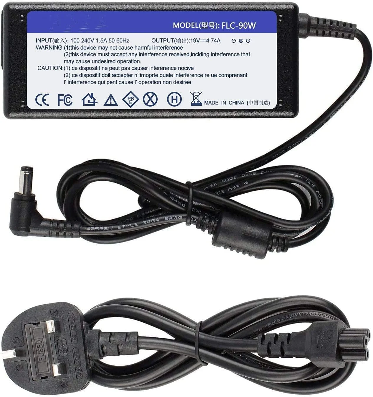 شارژر لپ تاپ 19 ولت 4.74 آمپر 90 وات سازگار با کابل شارژ ASUS، منبع تغذیه نوت بوک، آداپتور AC، شارژر قابل حمل کامپیوتر، منبع تغذیه باتری، کانکتور: 5.5 x 2.5mm شارژر لپ تاپ 19 ولت 4.74 آمپر 90 وات سازگار با کابل شارژ ASUS، منبع تغذیه نوت بوک، آداپتور AC، شارژر قابل حمل کامپیوتر، منبع تغذیه باتری، کانکتور: 5.5 x 2.5mm