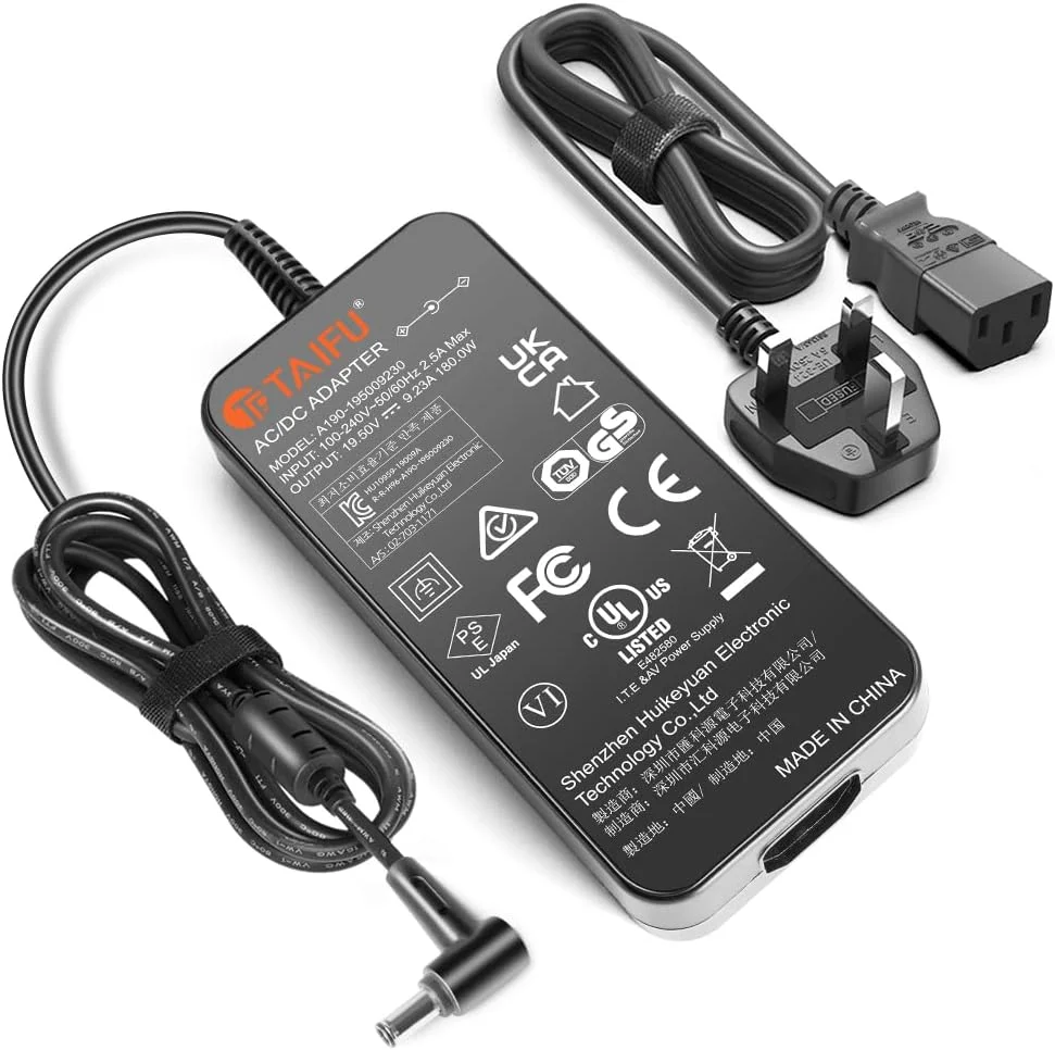 آداپتور برق 180 واتی TAIFU برای لپ تاپ ایسوس راگ، منبع تغذیه برای ایسوس ROG Zephyrus G14 G15 GA401I GA401IV GA401IH GA401IU GA502IU GA502DU ایسوس TUF TUF505DU TUF705DU FX705G FX705D FX505D ADP-180UB D آداپتور برق 180 واتی TAIFU برای لپ تاپ ایسوس راگ، منبع تغذیه برای ایسوس ROG Zephyrus G14 G15 GA401I GA401IV GA401IH GA401IU GA502IU GA502DU ایسوس TUF TUF505DU TUF705DU FX705G FX705D FX505D ADP-180UB D