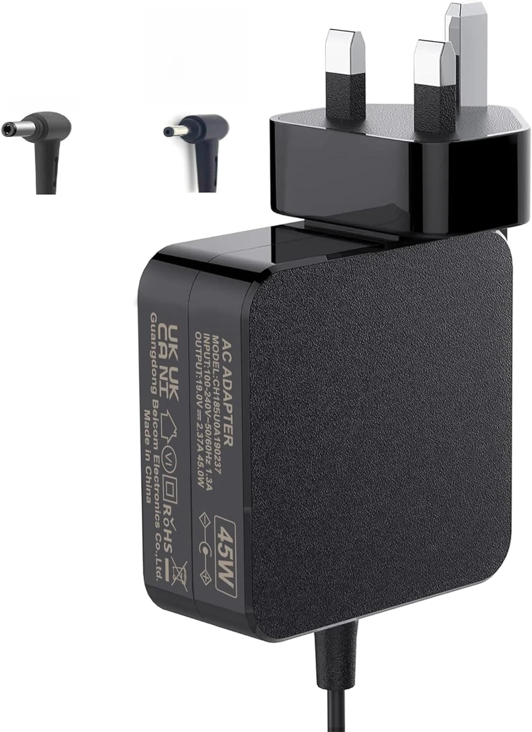 شارژر لپ تاپ 45 واتی ADP-45ZE B، 19 ولت 2.37 آمپر، کانکتور 4.0x1.35 میلی متر، مشکی شارژر لپ تاپ 45 واتی ADP-45ZE B، 19 ولت 2.37 آمپر، کانکتور 4.0x1.35 میلی متر، مشکی