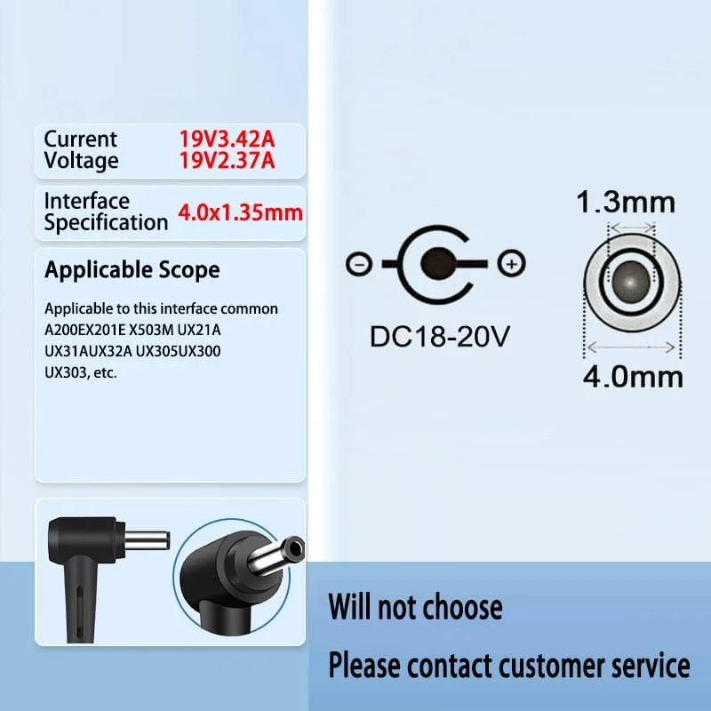 آداپتور شارژ لپ تاپ ایسوس USB-C به مادگی Type-C به نری DC 4.0 x 1.35mm مبدل دوشاخه جک بشکه ای 65W یا 100W PD کانکتور شارژر برق برای ایسوس X201E X202E X540 X541 X553M X541NA X542UA آداپتور شارژ لپ تاپ ایسوس USB-C به مادگی Type-C به نری DC 4.0 x 1.35mm مبدل دوشاخه جک بشکه ای 65W یا 100W PD کانکتور شارژر برق برای ایسوس X201E X202E X540 X541 X553M X541NA X542UA