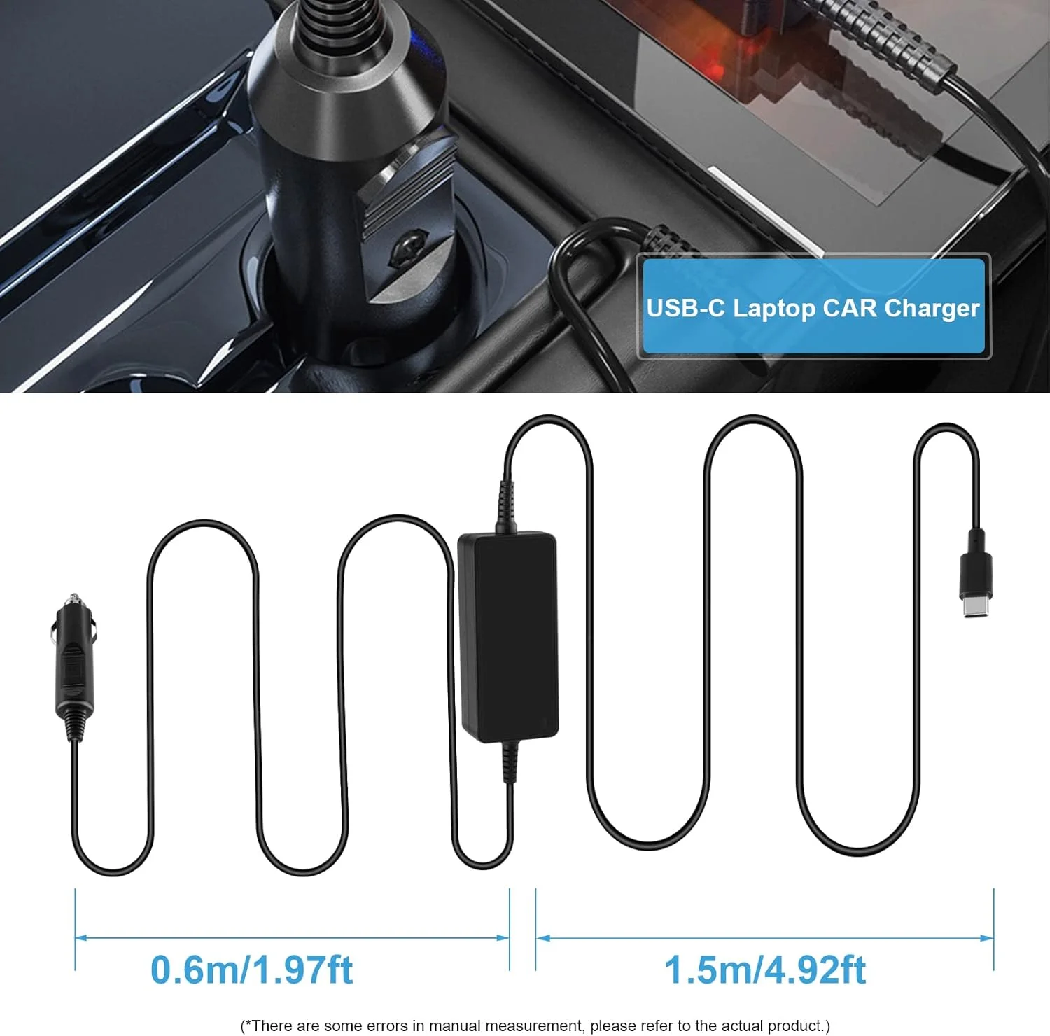 آداپتور برق لپ تاپ 65 واتی USB C خودرو، 12-24 ولت، تایپ C یونیورسال برای مک بوک پرو 2016-2020 13 اینچ / ایر لنوو Thinkpad ایسر ASUS Chromebook سامسونگ Dell HUAWEI HP و سایر دستگاه های Type-C آداپتور برق لپ تاپ 65 واتی USB C خودرو، 12-24 ولت، تایپ C یونیورسال برای مک بوک پرو 2016-2020 13 اینچ / ایر لنوو Thinkpad ایسر ASUS Chromebook سامسونگ Dell HUAWEI HP و سایر دستگاه های Type-C