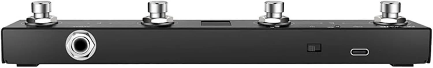 یک عدد کنترلر پدالی MIDI شکلاتی قابل حمل، قابل شارژ، 4 دکمه، پدال برای نوازندگان، همراه با کابل شارژ یک عدد کنترلر پدالی MIDI شکلاتی قابل حمل، قابل شارژ، 4 دکمه، پدال برای نوازندگان، همراه با کابل شارژ