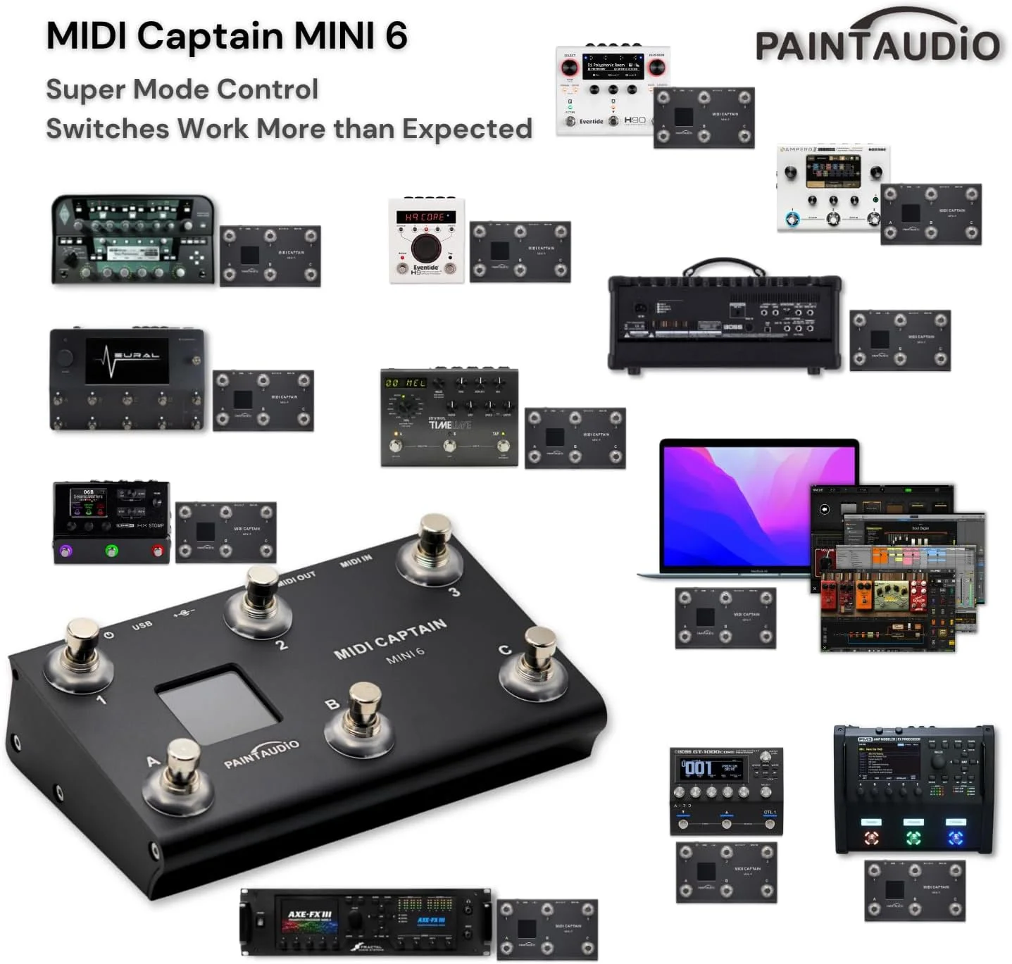 کنترلر PAINTAUDIO MIDI Captain Nano 4/Mini 1.8 متری، سینتی سایزر صفحه کلید چند افکتی، نرم افزار موسیقی USB-MIDI، پشتیبانی از Bias، فرمانده PC/CC/Note (MIDI Captain Mini 6) کنترلر PAINTAUDIO MIDI Captain Nano 4/Mini 1.8 متری، سینتی سایزر صفحه کلید چند افکتی، نرم افزار موسیقی USB-MIDI، پشتیبانی از Bias، فرمانده PC/CC/Note (MIDI Captain Mini 6)