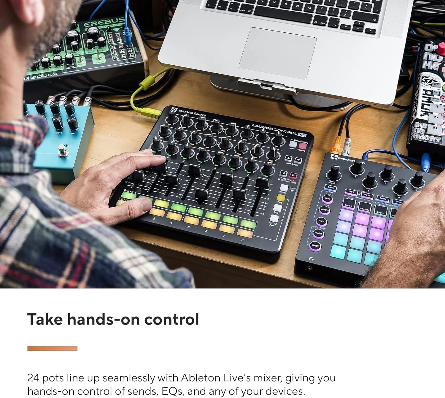 کنترلر USB-MIDI Novation Launch Control XL MKII برای Ableton Live با کنترلهای قابل تنظیم کنترلر USB-MIDI Novation Launch Control XL MKII برای Ableton Live با کنترلهای قابل تنظیم
