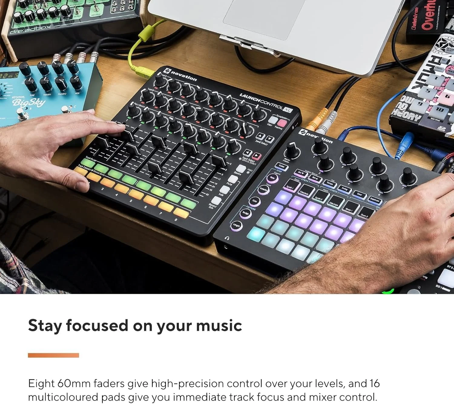 کنترلر USB-MIDI Novation Launch Control XL MKII برای Ableton Live با کنترلهای قابل تنظیم کنترلر USB-MIDI Novation Launch Control XL MKII برای Ableton Live با کنترلهای قابل تنظیم
