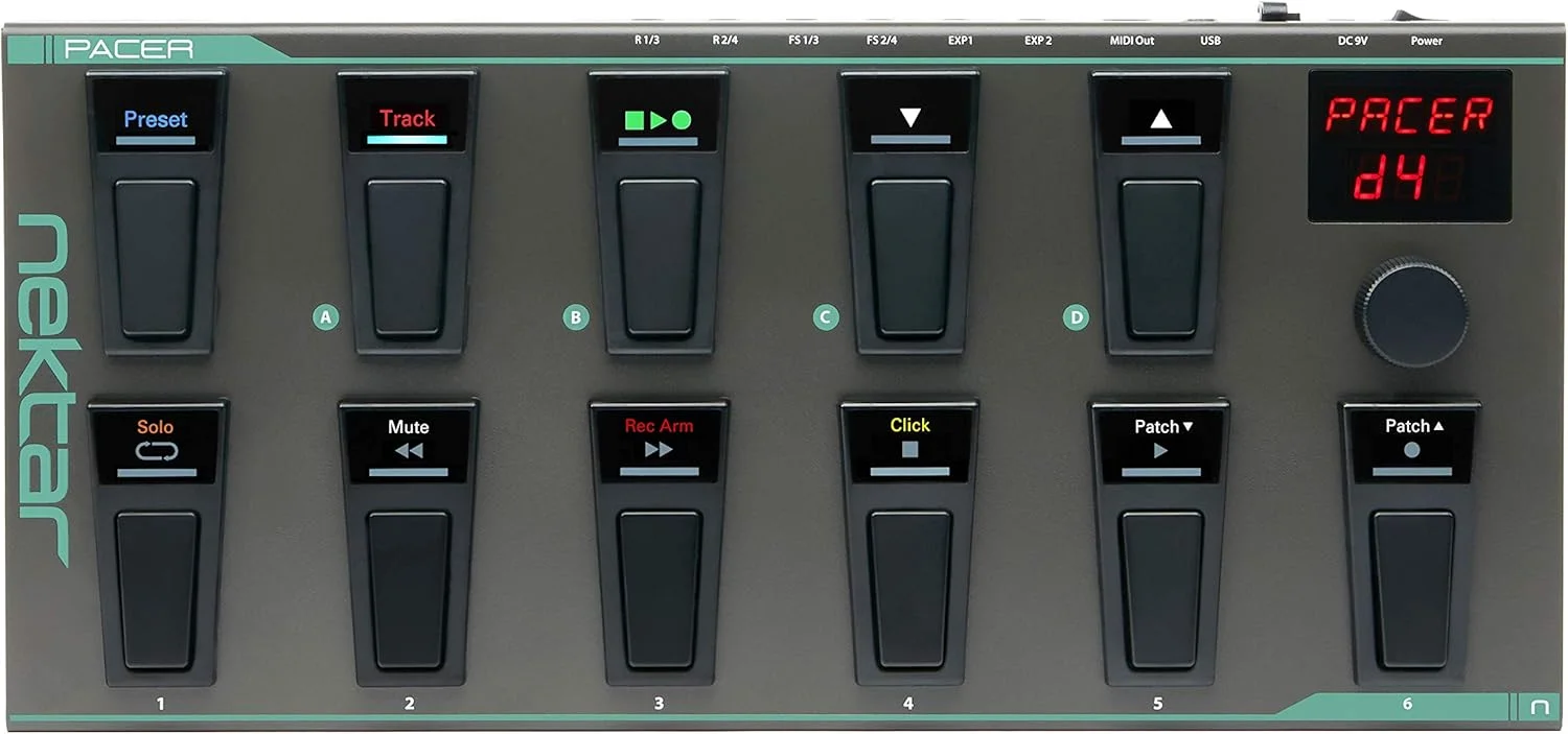 کنترلر پدالی MIDI با USB نکتر Pacer با یکپارچگی DAW نکتر، مشکی