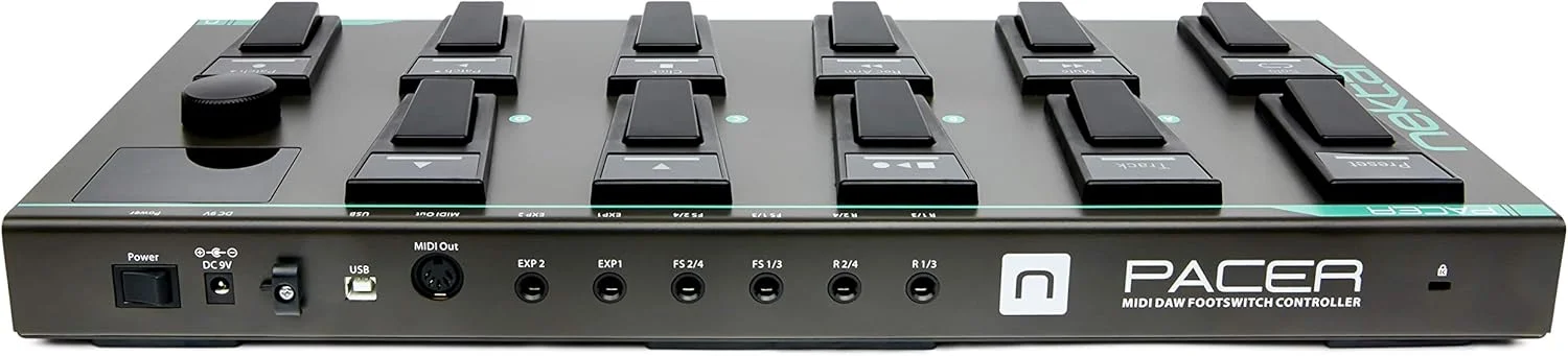 کنترلر پدالی MIDI با USB نکتر Pacer با یکپارچگی DAW نکتر، مشکی