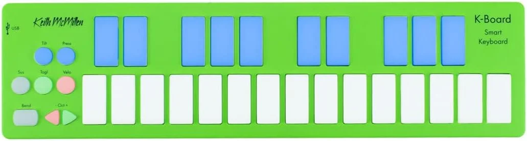 کنترلر MIDI کیبورد Keith McMillen K-716C-L K-Board لیمویی + هدفون keepdrum کنترلر MIDI کیبورد Keith McMillen K-716C-L K-Board لیمویی + هدفون keepdrum