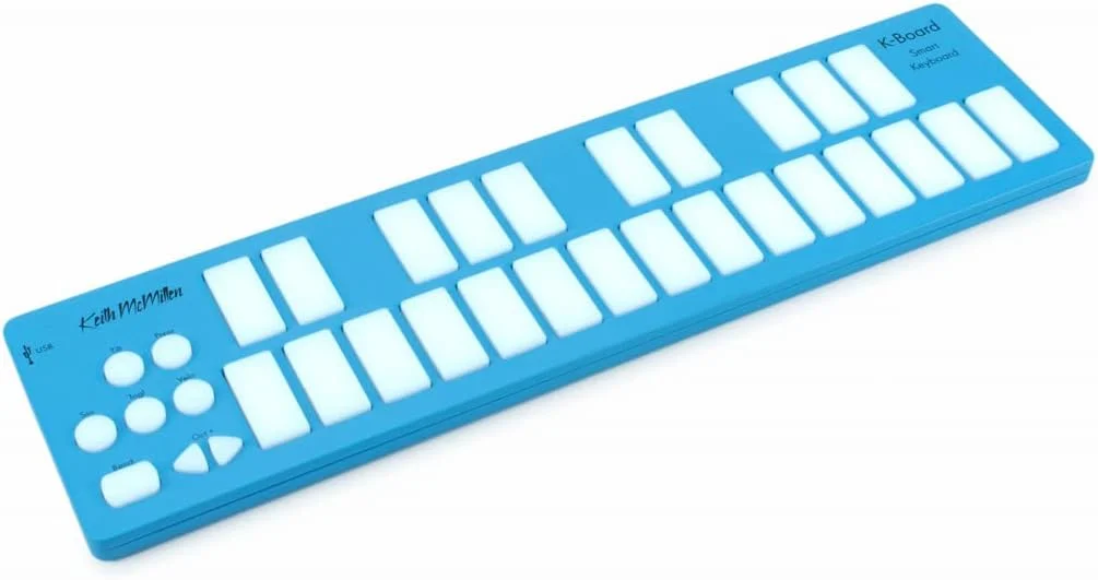 کنترلر میدی کیبورد Keith McMillen K-716C-A K-Board آبی + هدفون keepdrum کنترلر میدی کیبورد Keith McMillen K-716C-A K-Board آبی + هدفون keepdrum