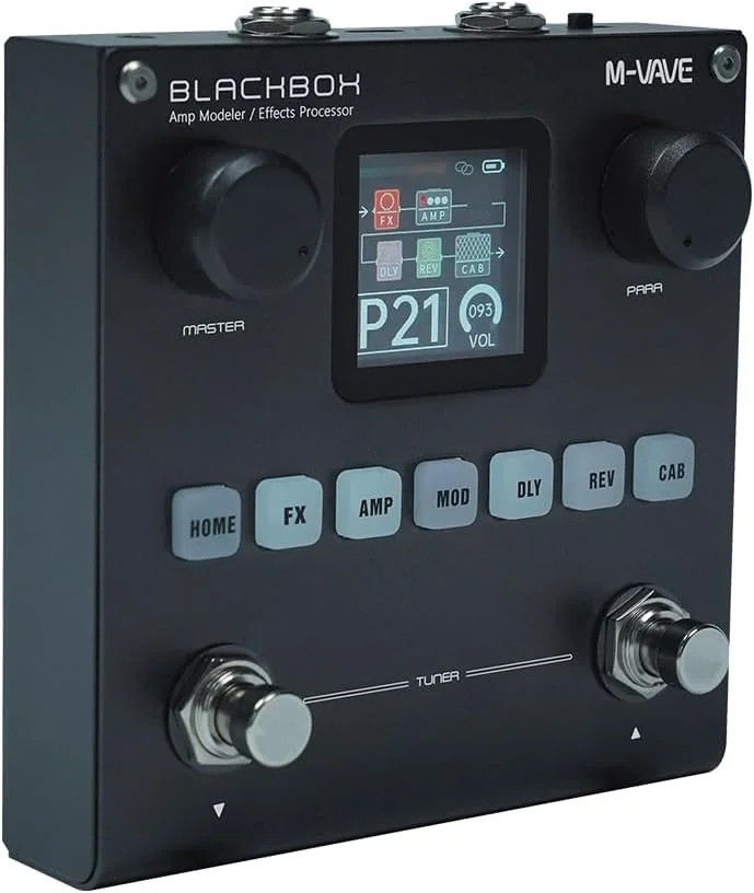 کنترلر MIDI بلوتوث M-Vave Blackbox - پدال پایی قابل حمل و چندمنظوره برای گیتار، بیس، کنترل DAW، اتصال بی‌سیم، قابل شارژ، برای اجراهای زنده و استودیو