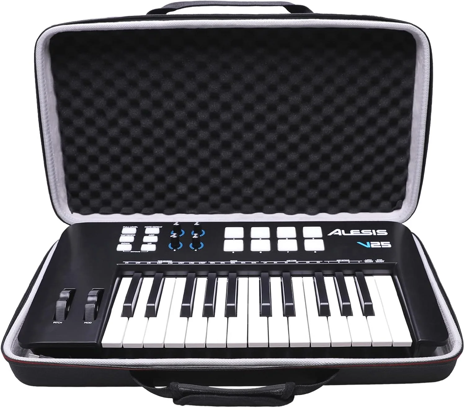 کیف محافظ هارد شل EVA مدل LTGEM برای کنترلر کیبورد میدی USB آلسیس V25 MKII - کیف حمل محافظ مسافرتی