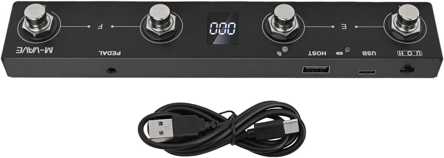 کنترلر پدال پایی MIDI سبک با شارژ سریع و عمر باتری طولانی برای نوازندگان (مشکی) کنترلر پدال پایی MIDI سبک با شارژ سریع و عمر باتری طولانی برای نوازندگان (مشکی)