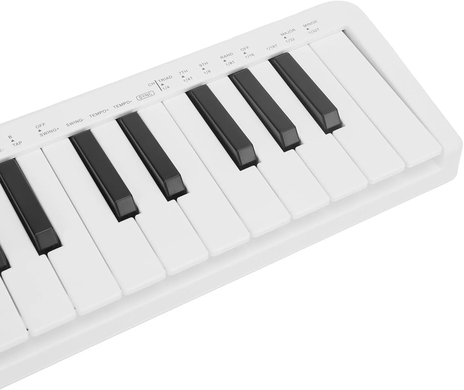 کنترلر میدی کیبورد 25 کلید حساس به ضربه، ابزار تولید موسیقی هوشمند USB قابل حمل برای نوازندگان استودیوی خانگی، مشکی