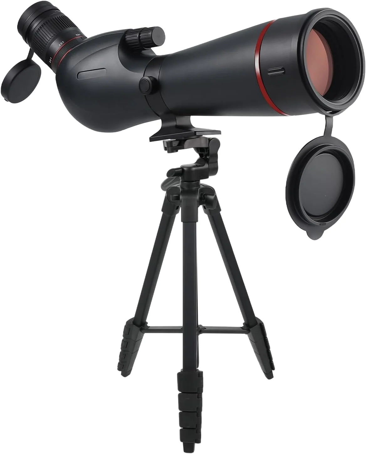 تلسکوپ دیدبانی ضدآب ممتاز 20-60x82 میلی‌متری جدید به همراه سه پایه بزرگ و آداپتور تلفن و کیف حمل، تلسکوپ دیدبانی BAK4 FMC HD با فوکوس دو سرعته برای تیراندازی به هدف، تماشای پرندگان و تماشای حیات وحش