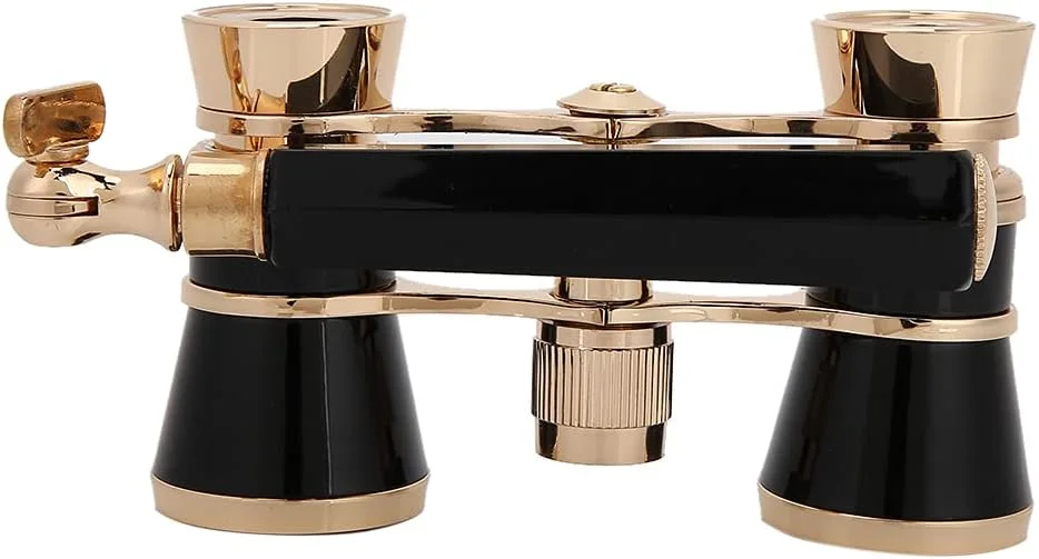 دوربین تئاتر اپرای قابل حمل عمومی با بزرگنمایی 3X25 و تصاویر شفاف با فوکوس مرکزی (مشکی)