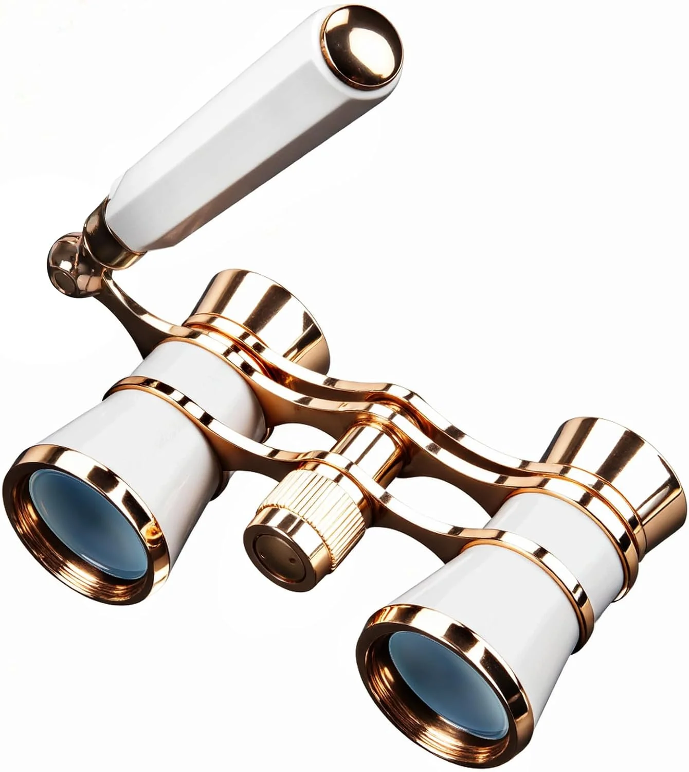 دوربین تئاتر BLACKICE، دوربین دوچشمی اپرا 3X25 جمع و جور با دسته قابل تنظیم برای بزرگسالان، کودکان و بانوان در کنسرت، تئاتر و اپرا (سفید با دسته)