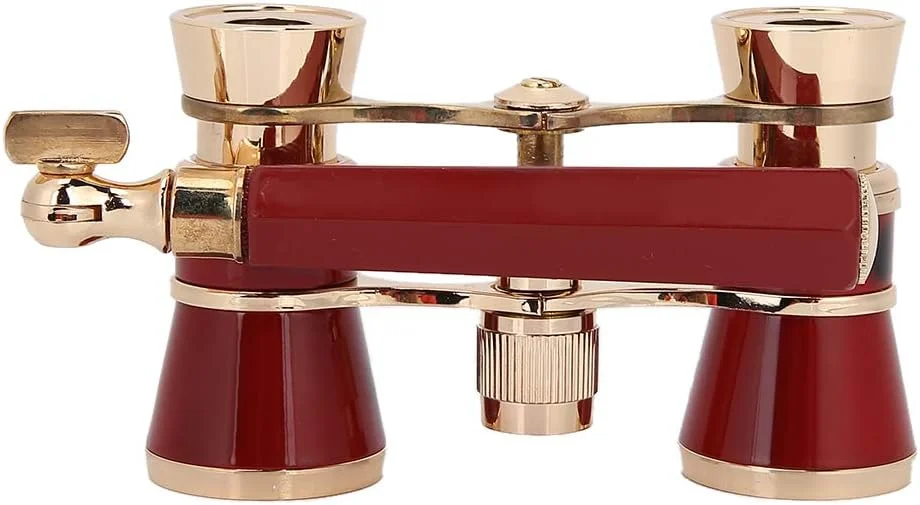 دوربین تئاتر 143 اپرا، دوربین مینی 3 X 25 برای زنان، دختران و کودکان برای تئاتر و مسابقات اسب دوانی، هدیه کلاسیک زنانه (منشور BAK-7) (قرمز)