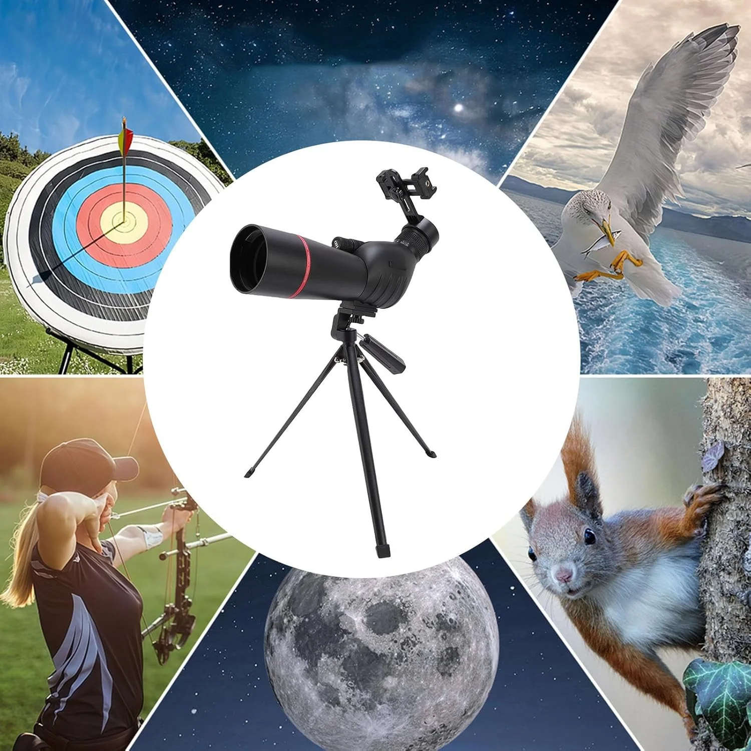 تلسکوپ دیدبانی ضدآب پرقدرت برای تماشای پرندگان و مناظر با زوم 15-45X تلسکوپ دیدبانی ضدآب پرقدرت برای تماشای پرندگان و مناظر با زوم 15-45X
