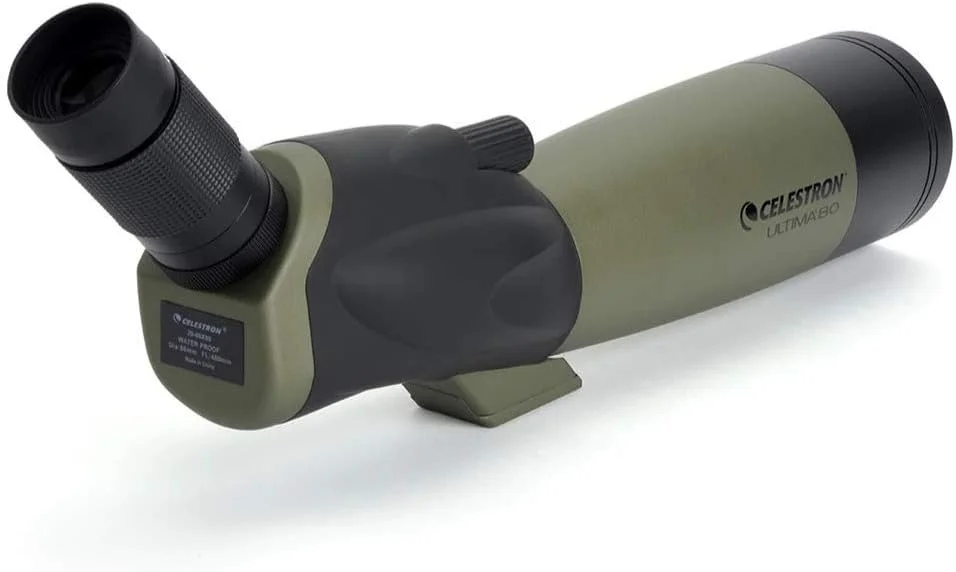 تلسکوپ دیدبانی زوم زاویه دار سلسترون Ultima 20-60X80Mm به همراه آداپتور تلفن هوشمند، مشکی/خاکستری تلسکوپ دیدبانی زوم زاویه دار سلسترون Ultima 20-60X80Mm به همراه آداپتور تلفن هوشمند، مشکی/خاکستری