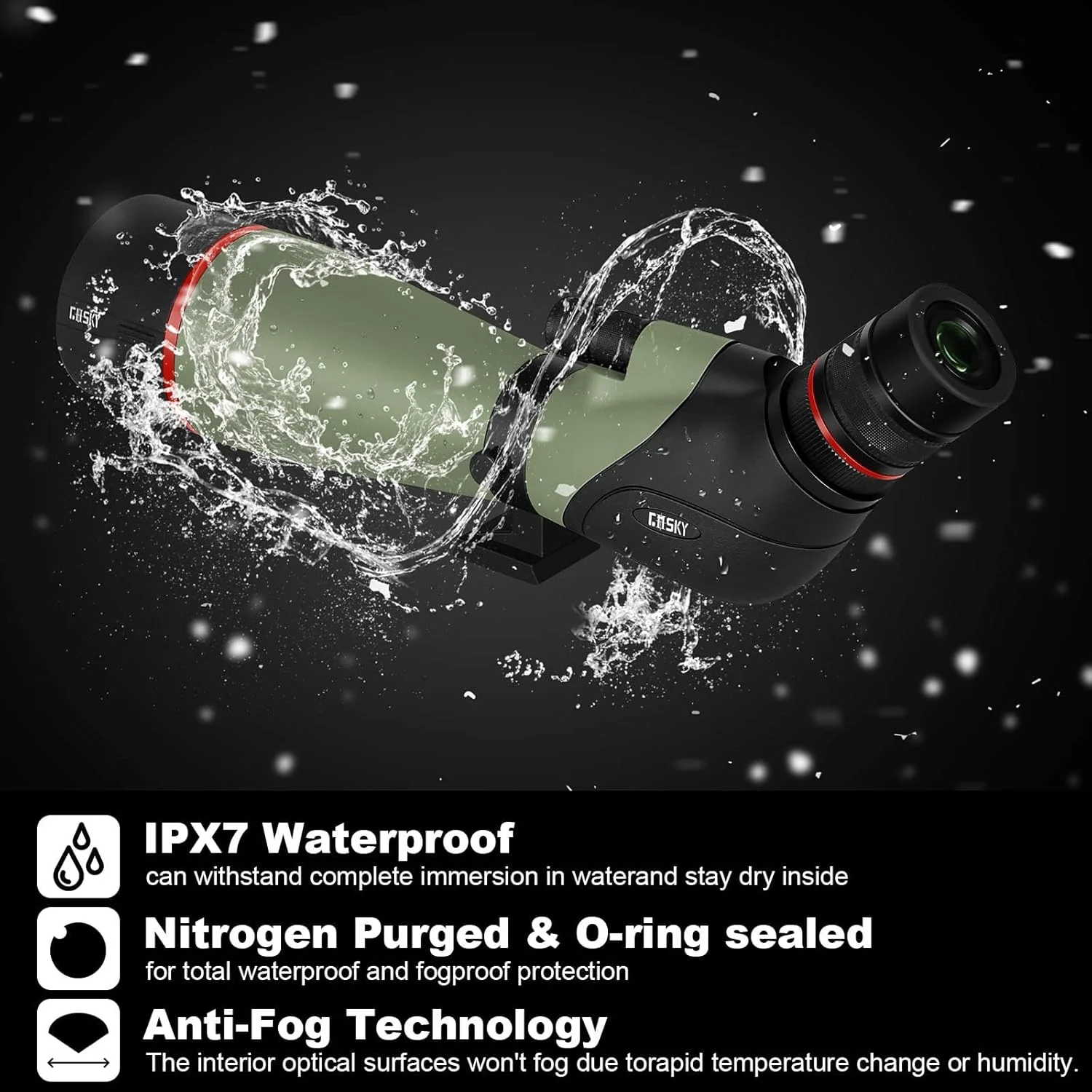 تلسکوپ دیدبانی زاویه دار Gosky 2019 مدل جدید - BAK4 مناسب برای هدف گیری، تماشا پرندگان، حیات وحش و مناظر به همراه آداپتور تلفن هوشمند و آداپتور دوربین سازگار با نیکون تلسکوپ دیدبانی زاویه دار Gosky 2019 مدل جدید - BAK4 مناسب برای هدف گیری، تماشا پرندگان، حیات وحش و مناظر به همراه آداپتور تلفن هوشمند و آداپتور دوربین سازگار با نیکون