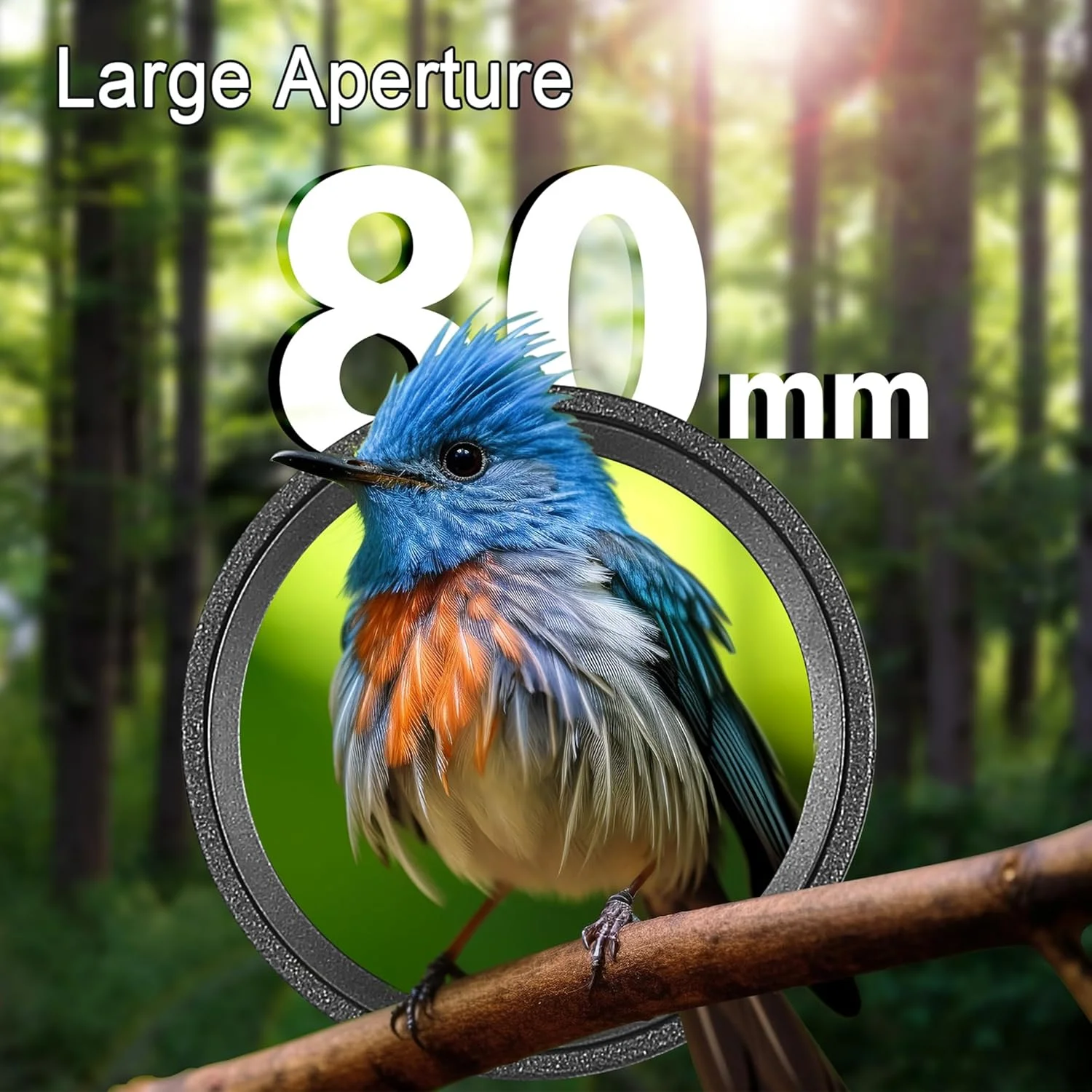 تلسکوپ دیدبانی 20-60x80 HD برای تیراندازی به هدف، تلسکوپ دیدبانی برای تماشای حیات وحش، شکار و تماشای پرندگان - تلسکوپ دیدبانی ضد آب BAK4 با سه پایه، نگهدارنده تلفن هوشمند ارتقا یافته و کیف حمل