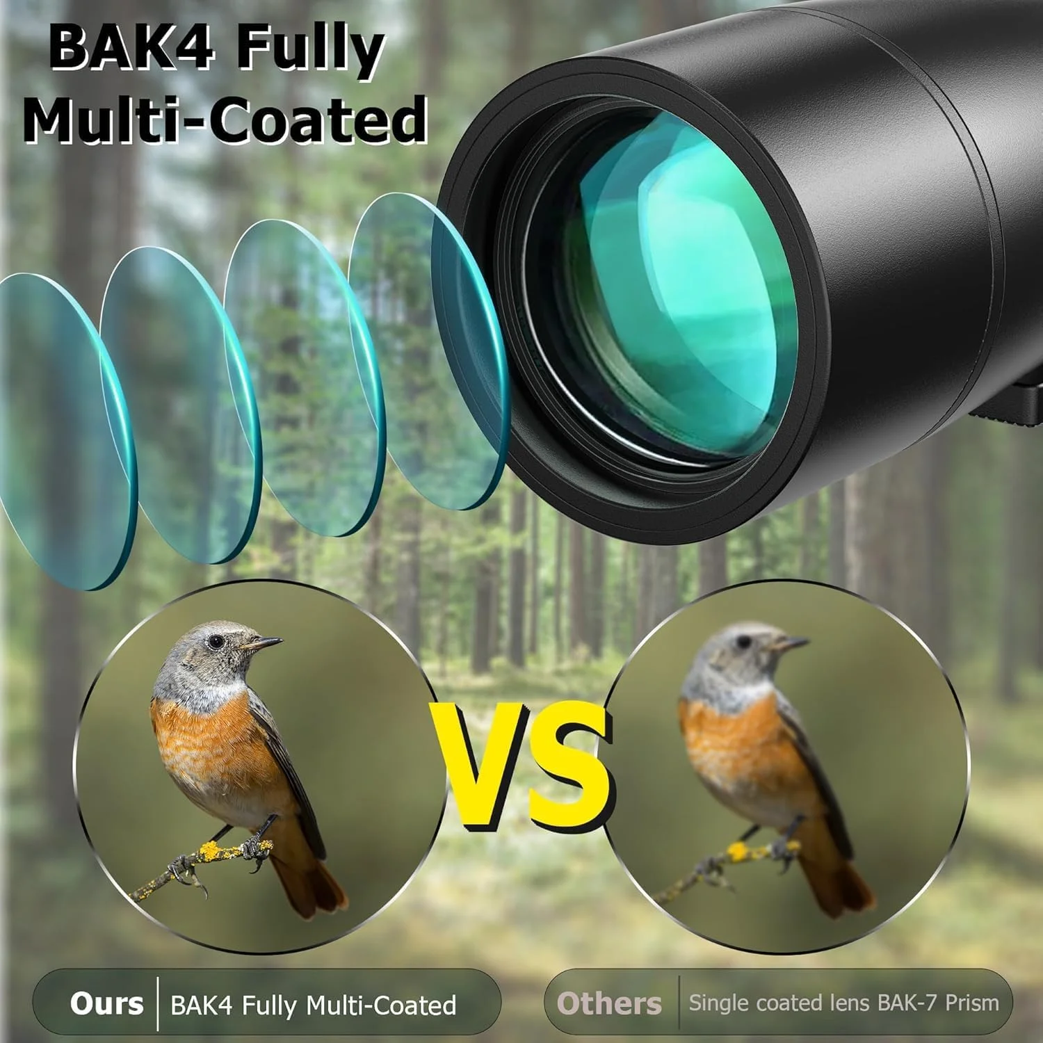 تلسکوپ دیدبانی 25-65x75 میلیمتری URBANCOAST به همراه سه پایه بزرگ، کیف حمل و آداپتور تلفن - ایده آل برای تماشای پرندگان تلسکوپ دیدبانی 25-65x75 میلیمتری URBANCOAST به همراه سه پایه بزرگ، کیف حمل و آداپتور تلفن - ایده آل برای تماشای پرندگان