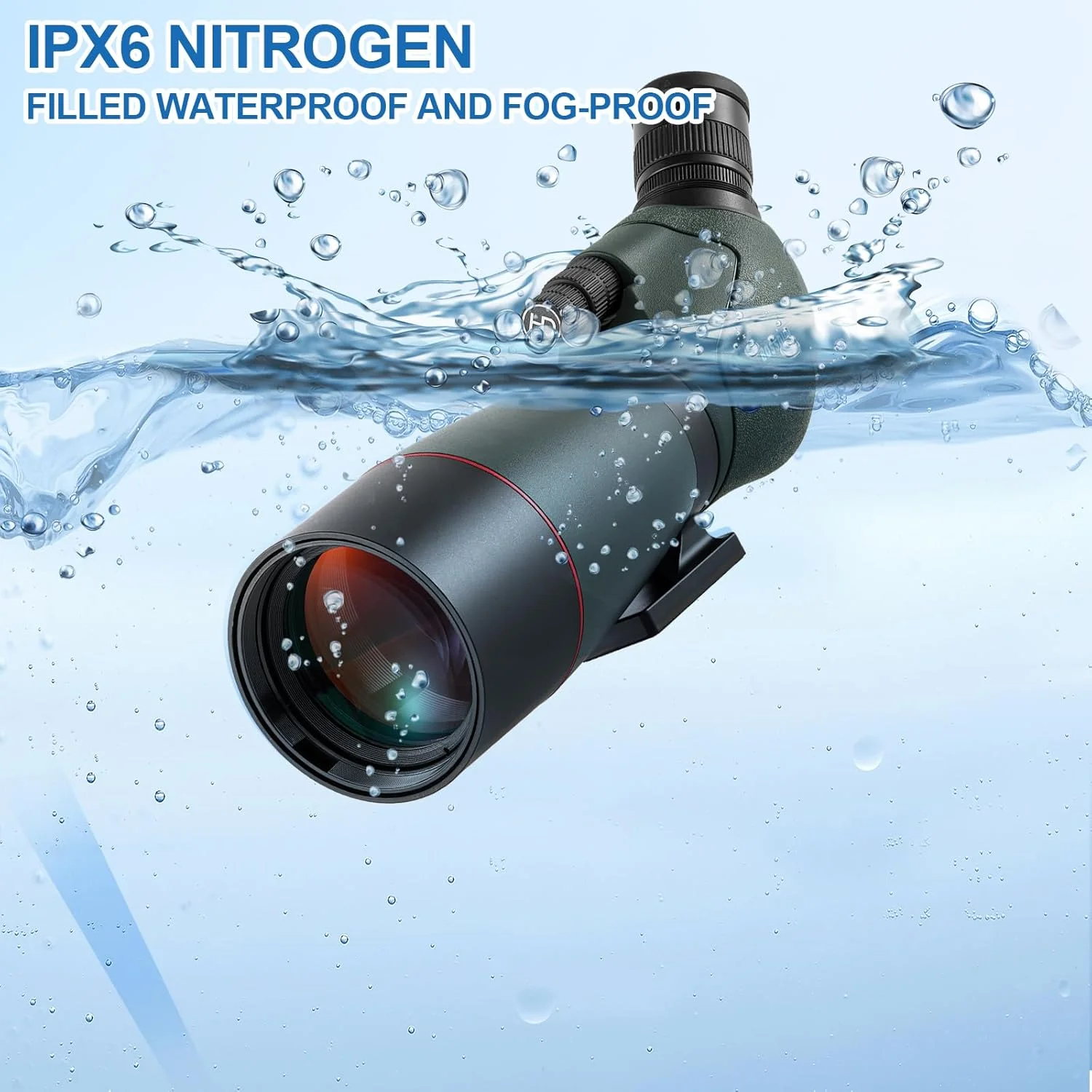 تلسکوپ دیدهبانی برای تیراندازان ورزشی 25-75 x 70، منشوری BAK4 HD، تکچشمی FMC، دوگانه، ضدآب IPX6، دارای کیف حمل برای تیراندازان ورزشی و تماشای پرندگان تلسکوپ دیدهبانی برای تیراندازان ورزشی 25-75 x 70، منشوری BAK4 HD، تکچشمی FMC، دوگانه، ضدآب IPX6، دارای کیف حمل برای تیراندازان ورزشی و تماشای پرندگان