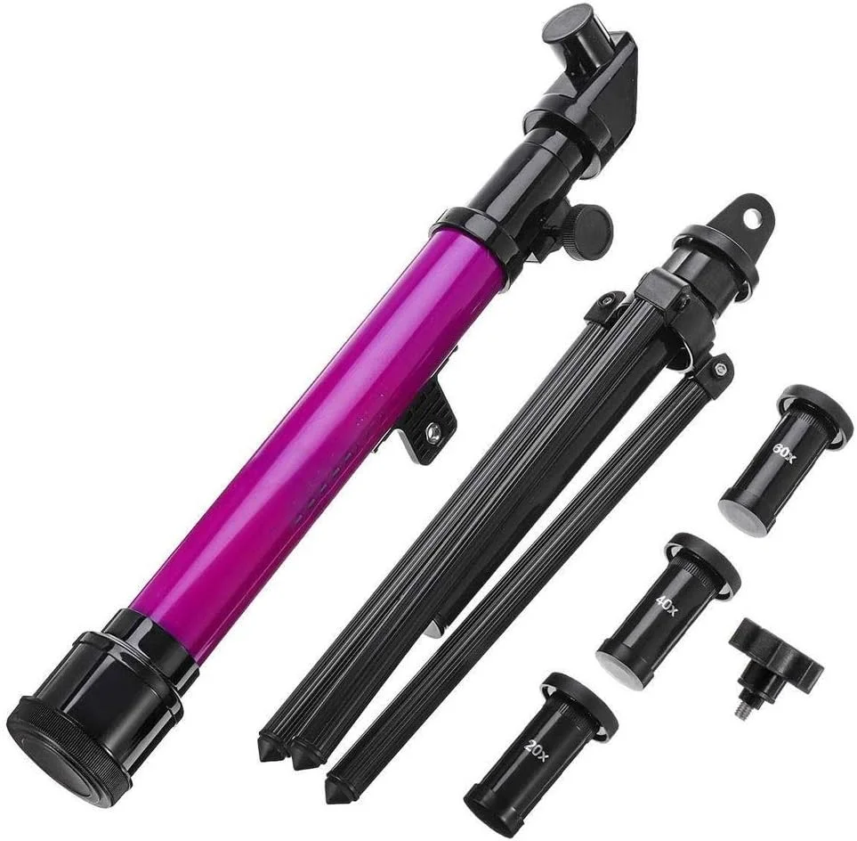 تلسکوپ SKEPPY با 3 چشمی، تلسکوپ نجومی حرفه ای با سه پایه، تلسکوپ زوم تک چشمی، ابزار رصد برای آموزش کودکان