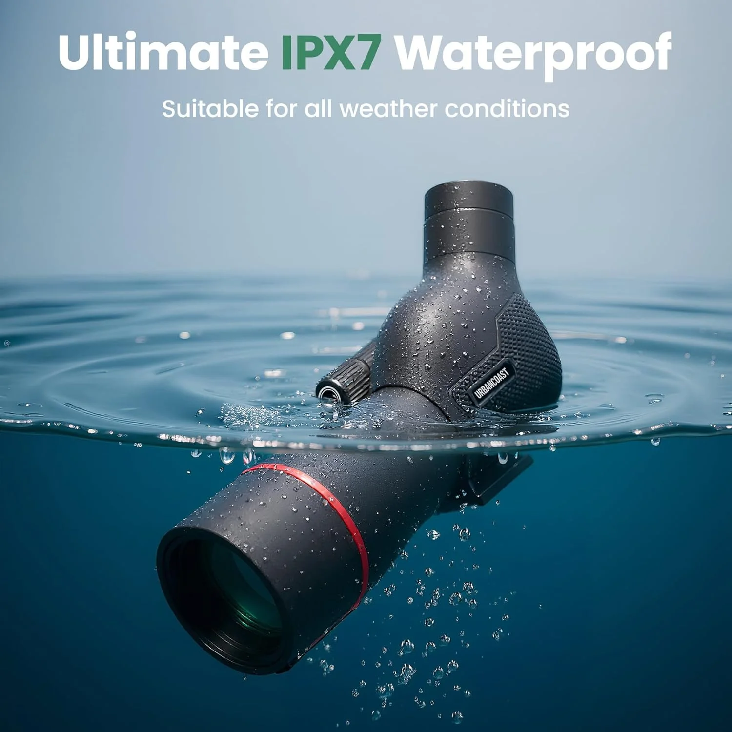 تلسکوپ دیدبانی 20-60x60 میلیمتری ضدآب IPX7 با آداپتور تلفن و سهپایه، قابل حمل برای تماشای پرندگان، مشاهده حیات وحش و پیادهروی، مشکی تلسکوپ دیدبانی 20-60x60 میلیمتری ضدآب IPX7 با آداپتور تلفن و سهپایه، قابل حمل برای تماشای پرندگان، مشاهده حیات وحش و پیادهروی، مشکی