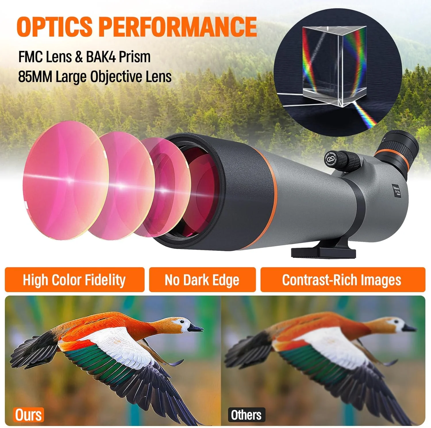 تلسکوپ دیدبانی 20-60x80، تلسکوپ های دیدبانی ED با فوکوس دوگانه، لنز FMC، تلسکوپ دیدبانی BAK4 با کیفیت فوق العاده بالا به همراه سه پایه، نگهدارنده تلفن، کیف حمل تلسکوپ دیدبانی 20-60x80، تلسکوپ های دیدبانی ED با فوکوس دوگانه، لنز FMC، تلسکوپ دیدبانی BAK4 با کیفیت فوق العاده بالا به همراه سه پایه، نگهدارنده تلفن، کیف حمل