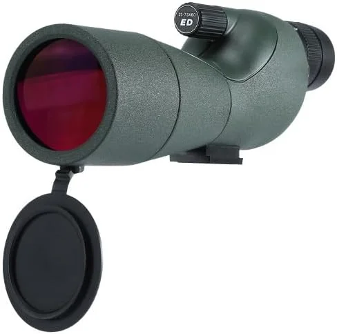 تلسکوپ دیدبانی 25-75X60 ED برای هدف زنی - تلسکوپ دیدبانی FMC با سه پایه، کیف حمل و نگهدارنده تلفن همراه، BAK4 با وضوح بالا برای هدف زنی و تماشای پرندگان