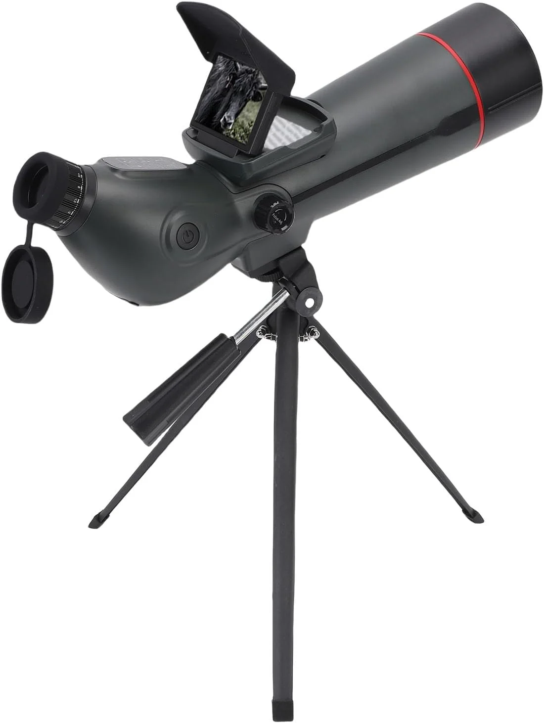 دوربین دیده‌بانی GOWENIC با سه‌پایه، زوم دیجیتال 18x 4K، عملکرد انسانی، ایده‌آل برای تماشای پرندگان، کاوش در فضای باز