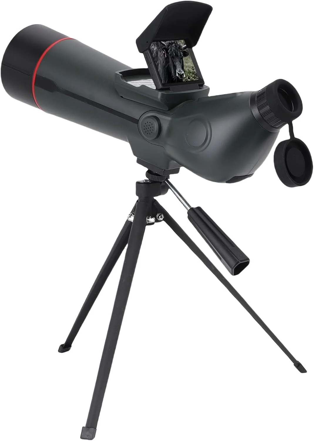 دوربین های دیده‌بانی Elprico با سه پایه، زوم دیجیتال 18 برابر، دوربین دو صفحه نمایش با باتری 4500 میلی آمپر، دوربین ضد آب با کیفیت بالا برای تماشای پرندگان