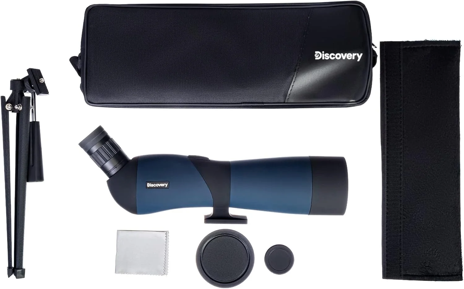 تلسکوپ دیدبانی سبک و جمع و جور دیسکاوری رنج 60 به همراه سه پایه و کیف حمل برای مسافرت