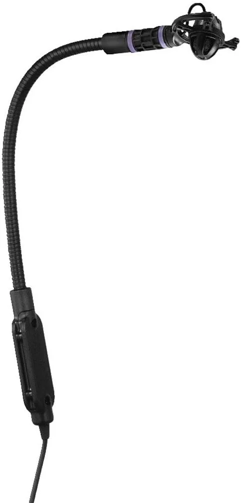 میکروفون ساز الکترت JTS CX-516W برای ضبط آکاردئون، پیانو یا سازهای بادی، میکروفون گردن غازی با الگوی قطبی سوپرکاردیوید به همراه جعبه حمل و فوم بادگیر، مشکی