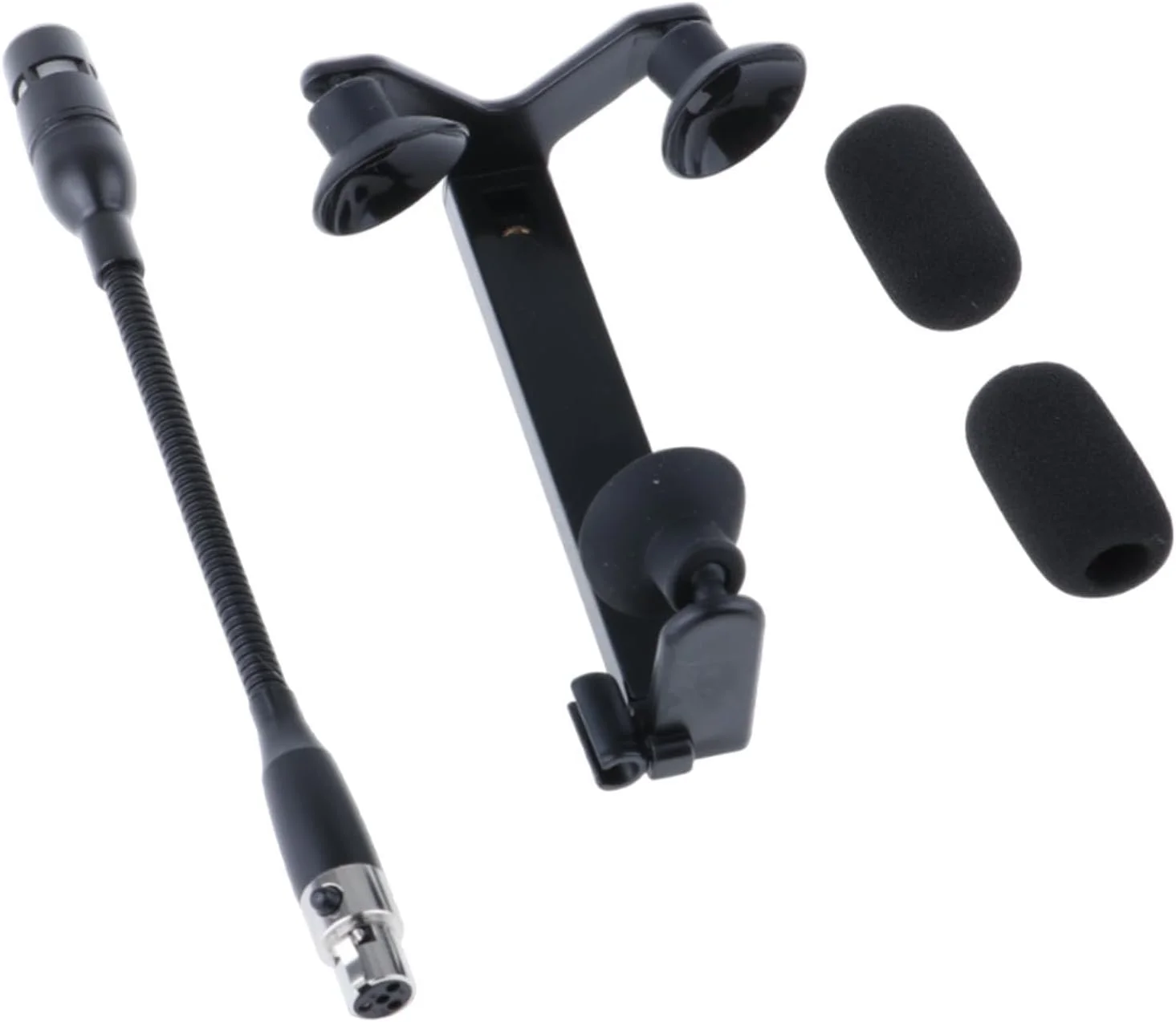 میکروفون گیتار - گیره - ست میکروفون گیتار یک طرفه با گیره، میکروفون مینی ابزار قابل حمل و کیت گیره برای گیتارهای آکوستیک، 4 پین برای Shure