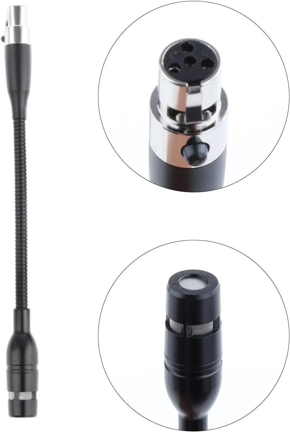 میکروفون گیتار - گیره - ست میکروفون گیتار یک طرفه با گیره، میکروفون مینی ابزار قابل حمل و کیت گیره برای گیتارهای آکوستیک، 4 پین برای Shure میکروفون گیتار - گیره - ست میکروفون گیتار یک طرفه با گیره، میکروفون مینی ابزار قابل حمل و کیت گیره برای گیتارهای آکوستیک، 4 پین برای Shure