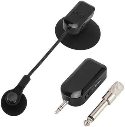 میکروفون ساز بی سیم 2.4G FILFEEL برای ساکسیفون، گیتار، آکاردئون، پیکاپ میکروفون ساکسیفون بی سیم، میکروفون کندانسور یک جهته، کیفیت صدای HiFi، 40 متر