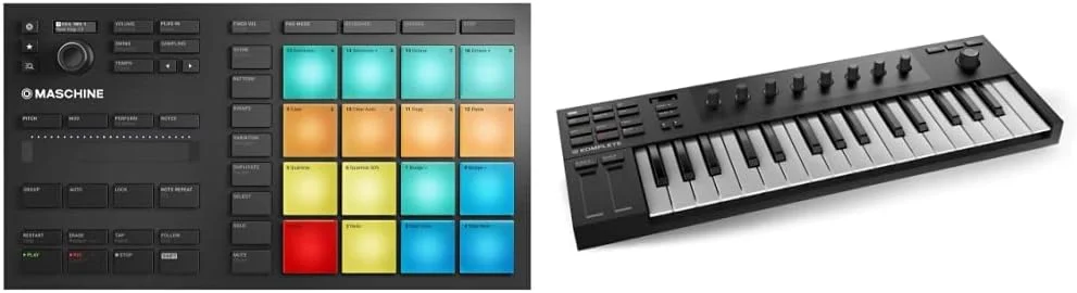 Native Instruments Mikro MK3، مشکی و Komplete Kontrol M32 کنترلر صفحه کلید مشکی