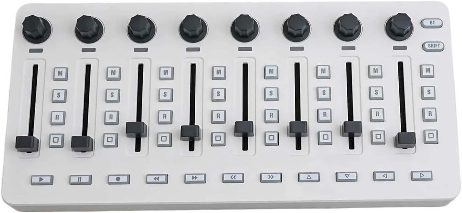 میکسر MIDI برای کنترلر بی‌سیم M-VAVE MIDI، اتصال BT میکسر، کنترلر USB، ۲۵.۵ X ۱۲ X ۲.۵ سانتی‌متر، سازگار با سیستم‌عامل‌های مختلف