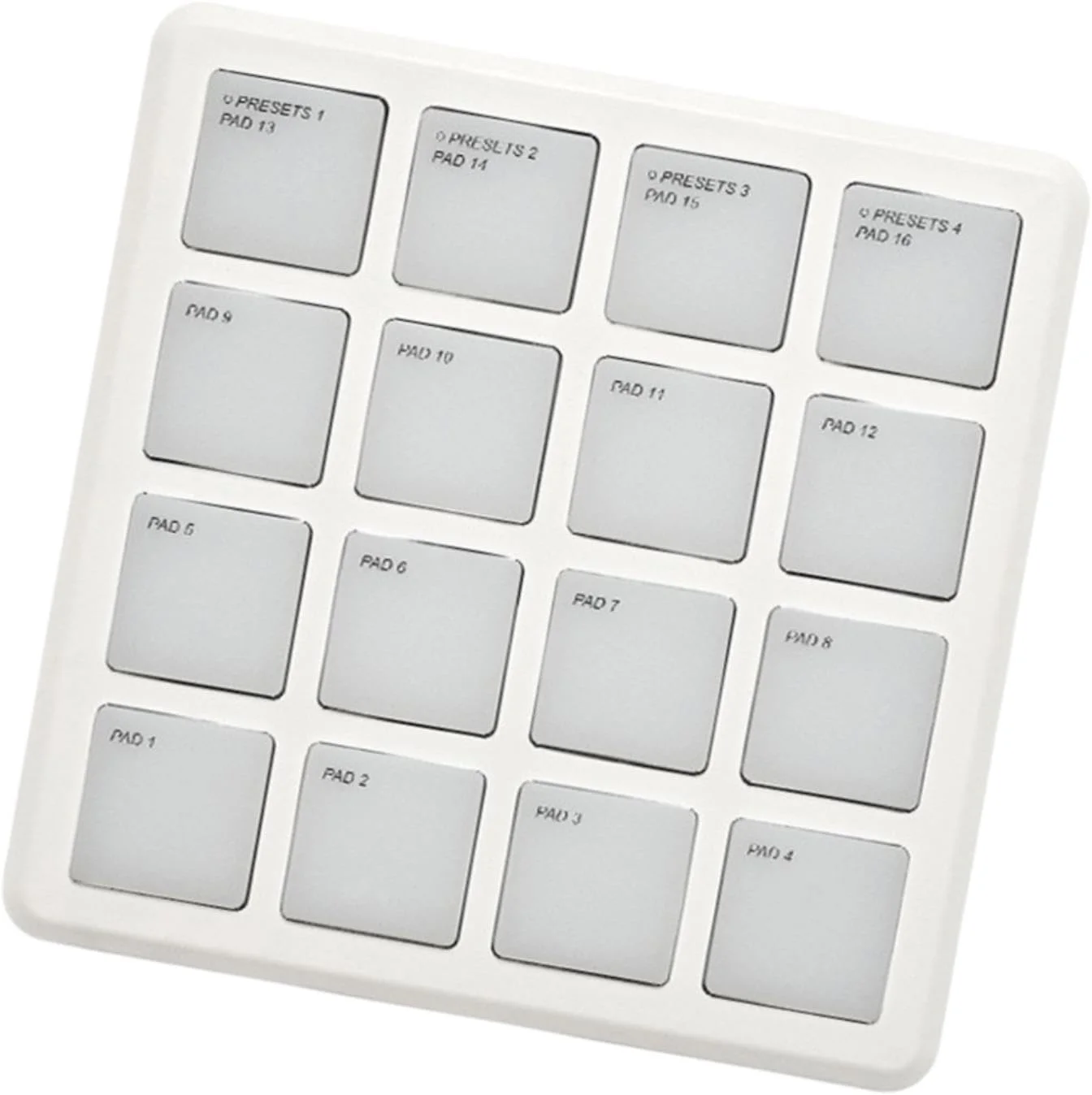 پد کنترلر MIDI Harilla برای تولید موسیقی، سبک وزن، دستگاه بیت ساز جمع و جور با 16 پد RGB، حرفه ای قابل حمل