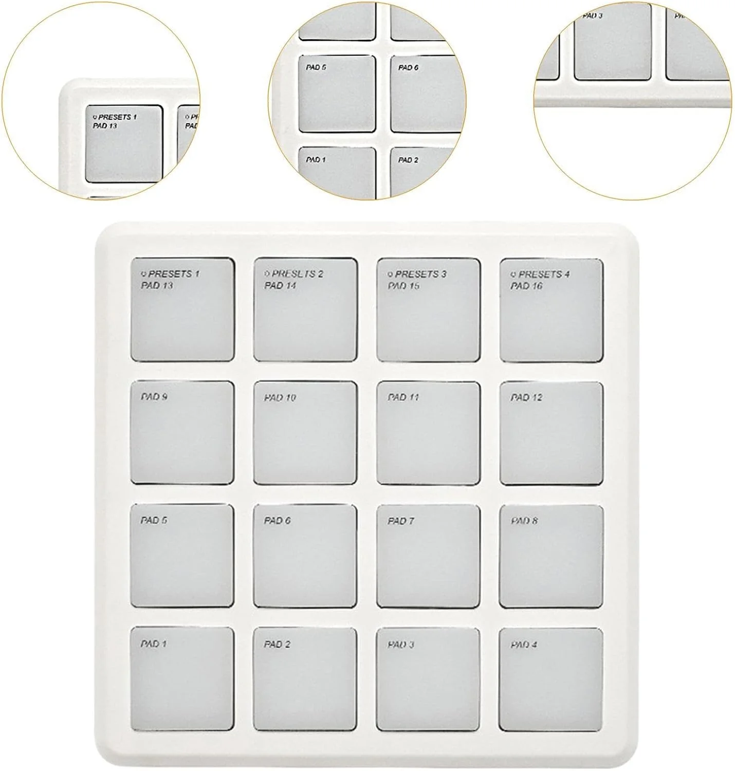 پد کنترلر MIDI قابل حمل F Fityle، جمع و جور، بیت ساز و سبک وزن با 16 پد درام حرفه ای و مقاوم برای تولید موسیقی پد کنترلر MIDI قابل حمل F Fityle، جمع و جور، بیت ساز و سبک وزن با 16 پد درام حرفه ای و مقاوم برای تولید موسیقی