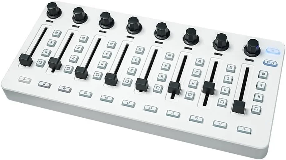 میکسر کنترلر، 25.5 x 12 x 2.5 سانتی متر، میکسر MIDI، رمزگذار قابل چرخش 360 درجه