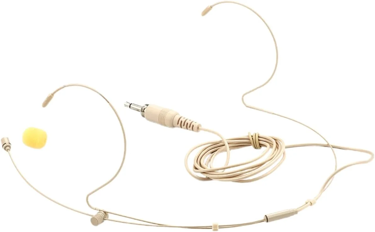 هدست سیمی Abaodam با میکروفون خازنی و حذف نویز، میکروفون بوم گوشی بژ، کابل 3.5 میلی متری جداشدنی، صدای حرفه ای برای مجریان و خوانندگان هدست سیمی Abaodam با میکروفون خازنی و حذف نویز، میکروفون بوم گوشی بژ، کابل 3.5 میلی متری جداشدنی، صدای حرفه ای برای مجریان و خوانندگان