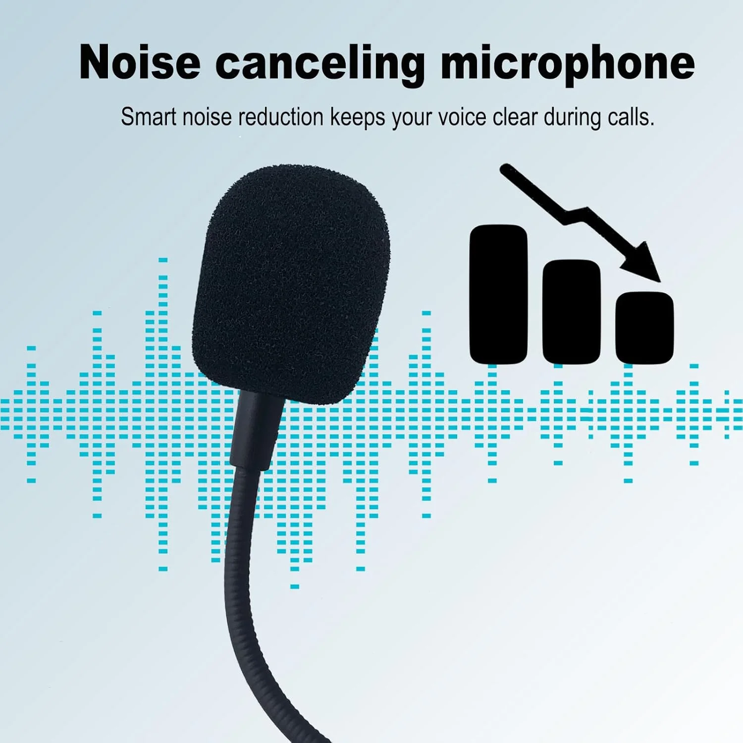 میکروفون جایگزین سازگار با هدست گیمینگ Kingston HyperX Cloud Revolver S/Revolver با قابلیت حذف نویز، میکروفون بازی جایگزین جداشدنی جک 3.5 میلی‌متری مشکی 6.2 اینچ