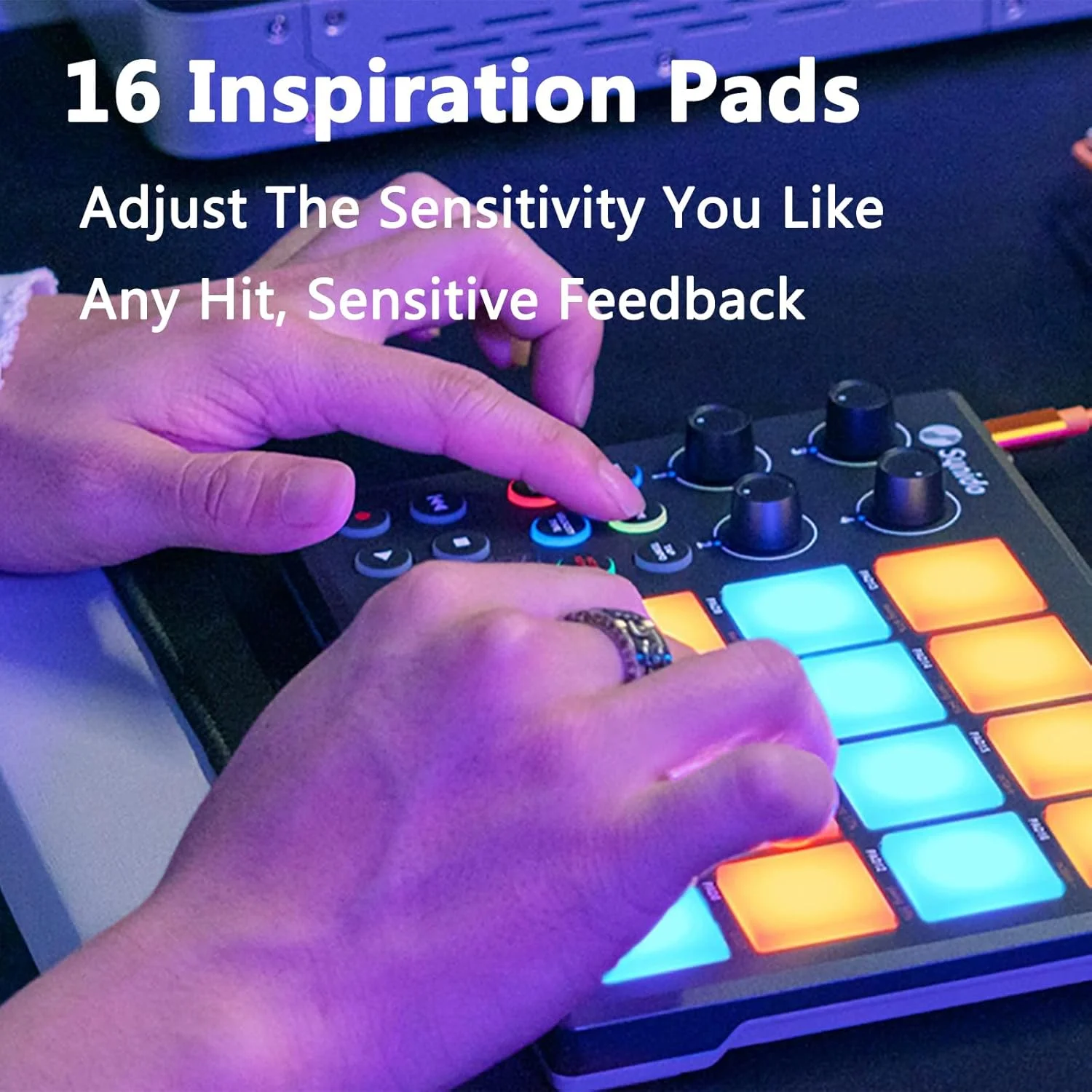 کنترلر ضرب آهنگ گرید، پدهای میکسر MIDI در حالت نت با 16 پد، 4 کنترلر و 6 دکمه حمل و نقل، انتقال سریع و حالت های سفارشی، پشتیبانی از نرم افزار تنظیم حرفه ای