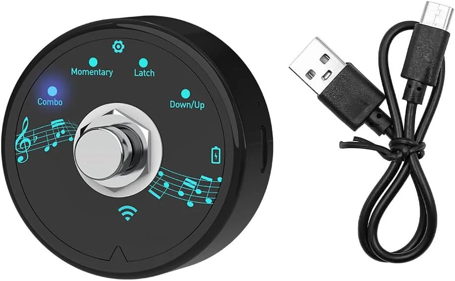 کنترلر MIDI بلوتوثی پایی Sarini، پدال MIDI قابل حمل و شارژ، کنترلر افکت نرم افزار MIDI بی سیم