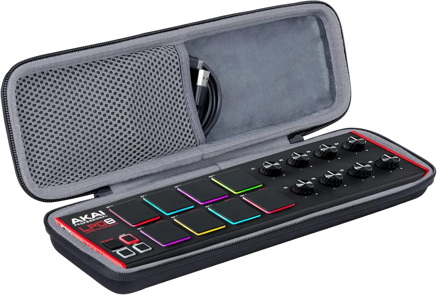 کیف محافظ هارد مسافرتی co2CREA برای کنترلر پد میدی USB حرفه ای AKAI LPD8 (فقط کیف، شامل تجهیزات نیست)